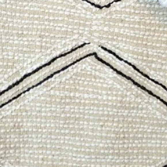 new Wild Sage Abigail Diamond 2' 3" x 7' Shag Runner Rug in Ivory w/ Dark Gray - Picture 9 of 10